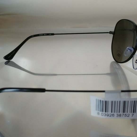 DNA by M A2007 Black Aviators 58*16*140* Sunglass New Dark Shades Ready for Lens - Picture 3 of 4
